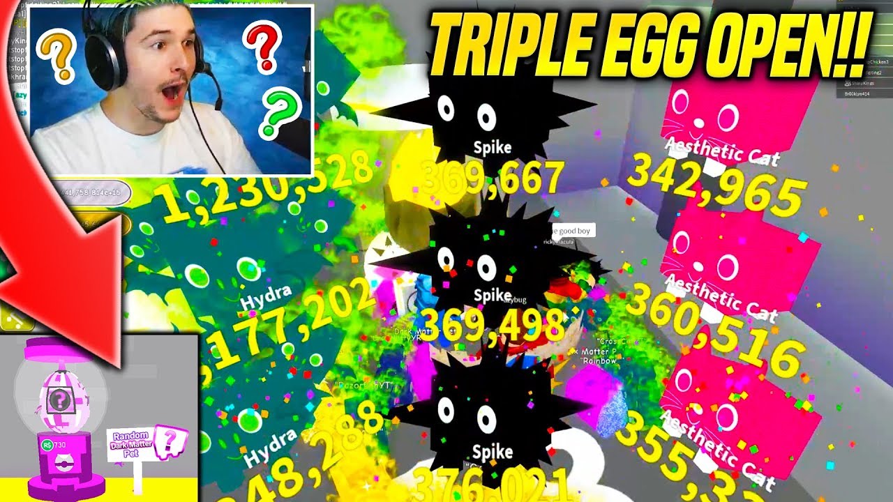 New Triple Egg Gamepass And Limited Time Dark Matter Egg In Pet Simulator Update Roblox Youtube - https web roblox com games 1599679393 triple eggs pet simulator