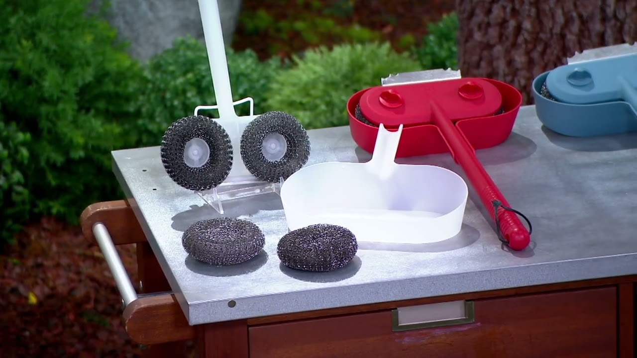 Henning Lee Power Scour Bristleless Grill Cleaning Brush on QVC YouTube