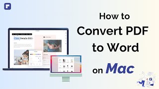 How to Convert PDF to Word on Mac | Wondershare PDFelement 8