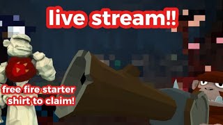 live stream! come claim the fire starter shirt! | Powered by LIV