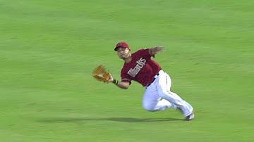 DET@ARI: Parra slides to make a great catch in right