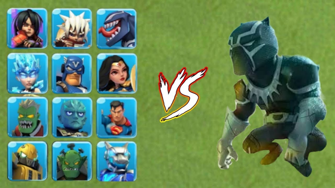 BLACK LEOPARD VS OTHER HERO | CLASH OF ZOMBIES