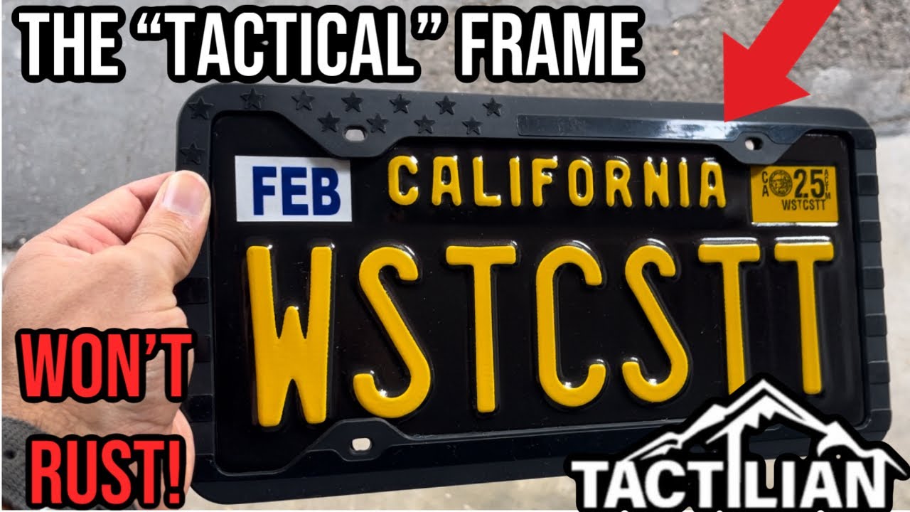 The Perfect Touch! Tactilian License Plate Frame Review