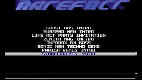 Artefact - Eurtop Preview Menu (1992) Amiga Intro