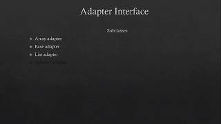 What is adapter in android