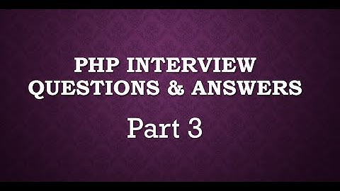 Top PHP Interview Question Part 3 in Hindi | Best php interview questions for freshers in Hindi
