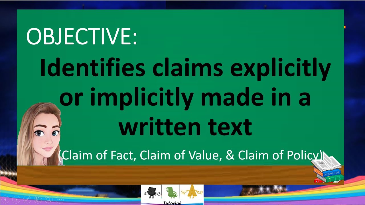 claim of fact in written text