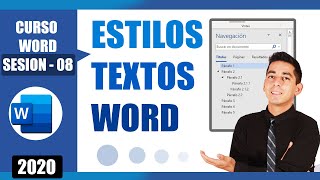 Applying styles to text in WORD (navigation pane) | 8 Applying styles to text in WORD (navigation pane) | 8