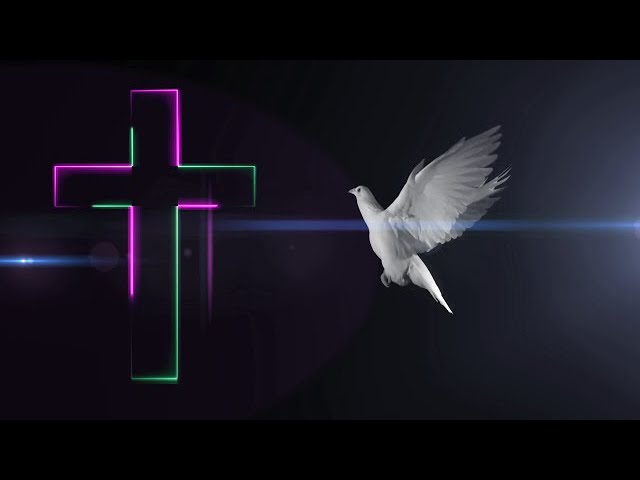 cross dove christian cackground 2 hours loop vfx footage
