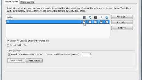 Add video til Serviio