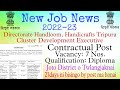 Tripura Job News | Cluster Development Executive Recruitment 2022