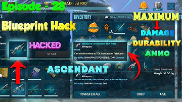 Ark mobile: Weapon hack Tek Rifle😱 | Max Damage Blueprint hack | Episode 28 | Soa Squad