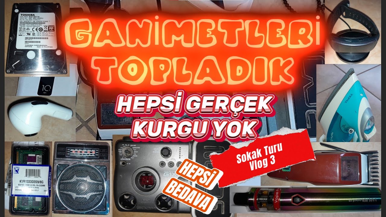 SOKAĞA ATILAN GANİMETLERİ TOPLADIK - HEPSİ GERÇEK KURGU YOK ...
