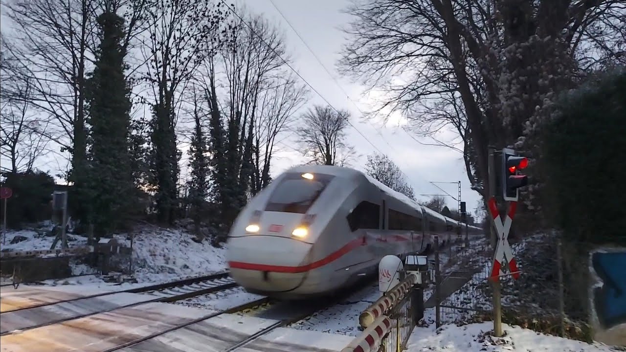 Bahnübergang im Krugfeld Hildesheim Züge am 5.1./7.1.2026 