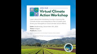 Monterey Community Climate Action Workshop  - English 12.4.24