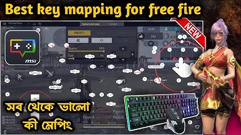 Best Keymapping for free fire PC 🎯 | msi app player 5 Easy Custom HUD For New Emulator Players 🔥