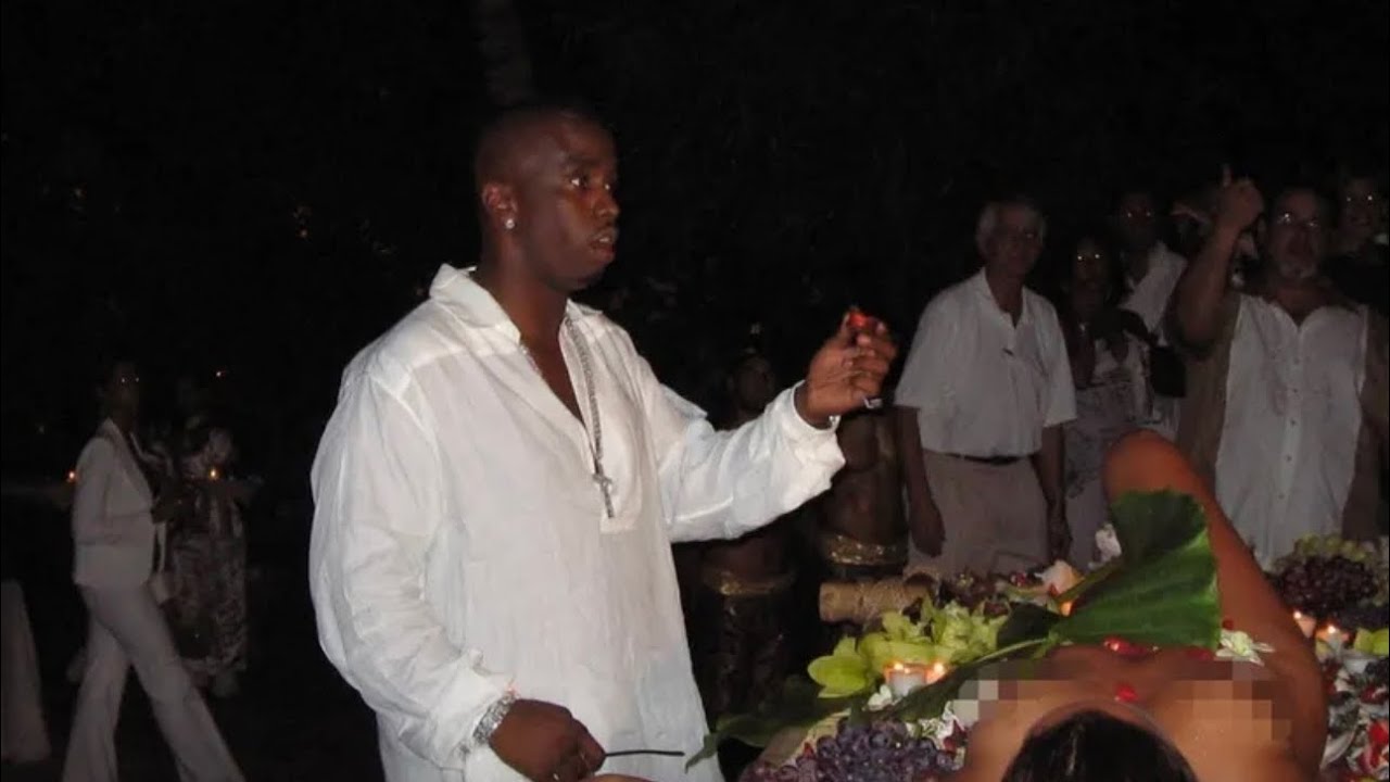 Diddy performing ritual at 2004 party. It’s bigger than entertainment ...