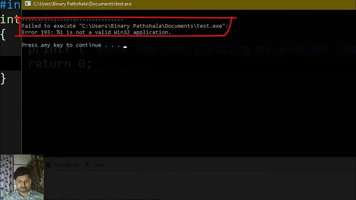 Failed to execute. Error 193: %1 is not a valid Win32 application. Dev c++ (2020) Updated | MH Abid