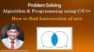 Intersection of Sets using Array: Algorithm and Program using C/C++