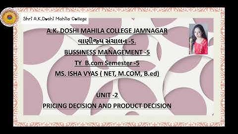 Ty b.com B.M lecture 28 by pro. Ms. ISHA vyas