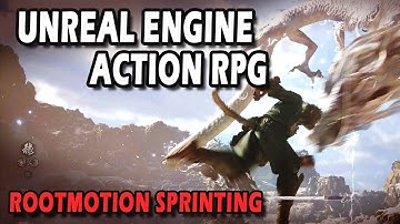 Unreal Engine 5 Action RPG Tutorial | Sprinting With Root Motion Animation | ARPG #3