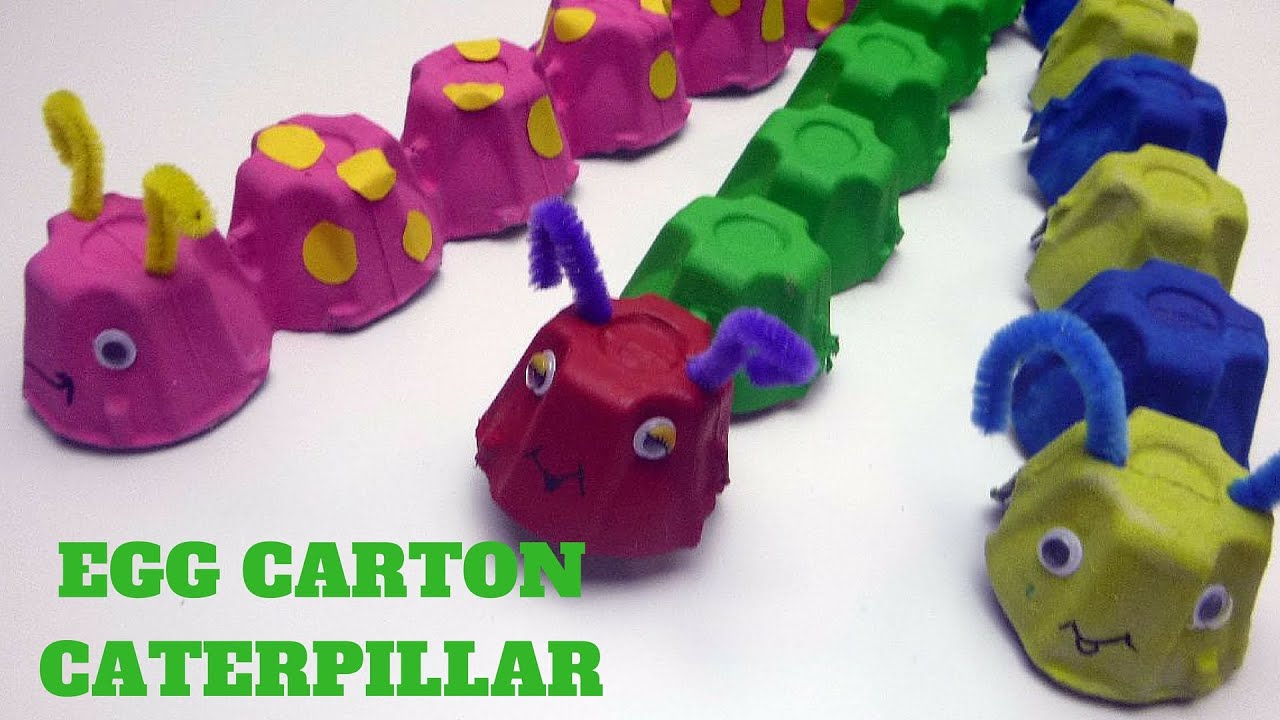 How to Make an Egg Carton Caterpillar - YouTube