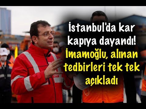 İstanbul'da kar kapıya dayandı! İmamoğlu, alınan tedbirleri tek tek açıkladı