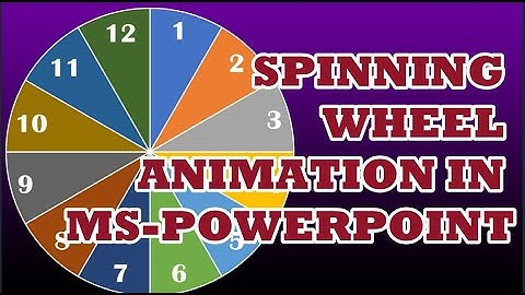 Spinning Wheel Animation using MS-Powerpoint