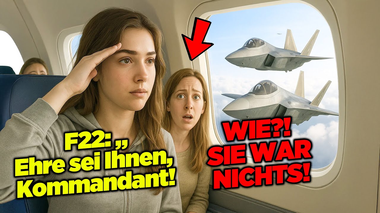 Sie saß nur auf Platz 12F — bis ihr Rufzeichen die F-22-Piloten strammstehen ließ