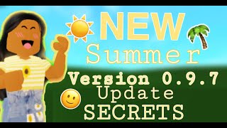 NEW**  Bloxburg Summer Update *SECRETS* 🌻 🤫