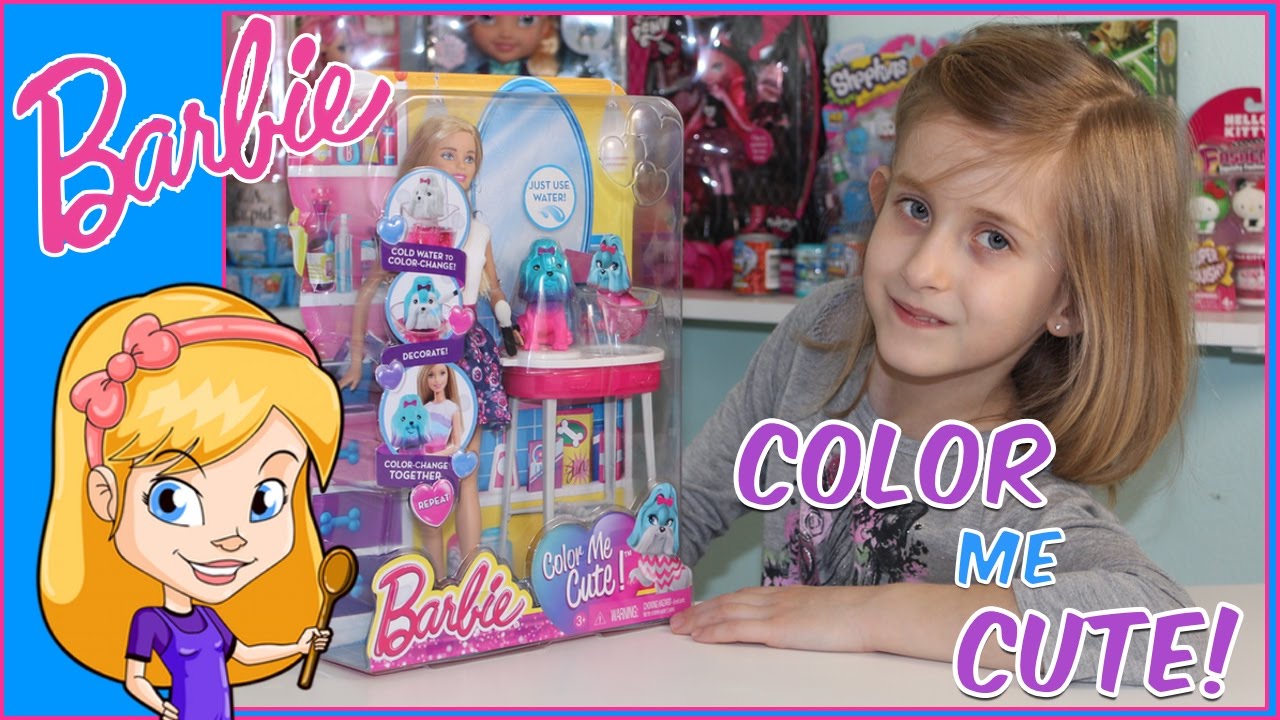 Barbie Color Me Cute Doll Unboxing Youtube 