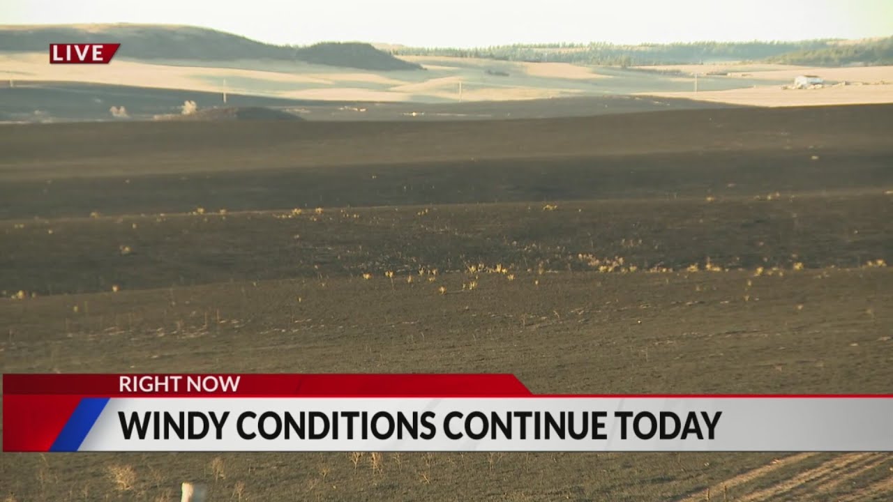 Windy conditions continue Wednesday