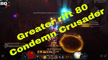 Condemn Crusader HardCore S14 - Greater Rift 80