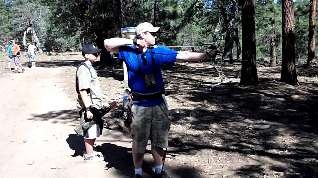 Shooting the Cherry Valley Bowhunters Big Bear 3D shoot YouTube