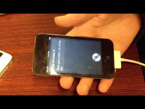 Siri running on iPod touch 4G