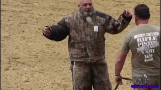 Mike and John and K9 Jones at Houston Demo with Will Chesney