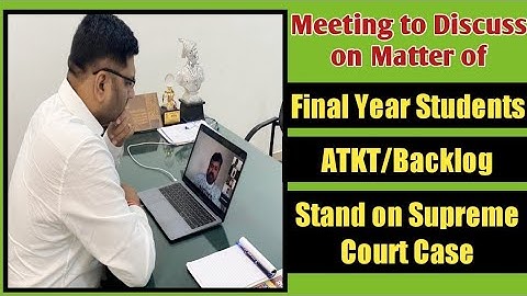 Final Year Exams Discussion on Video Conferencing | Prajakt Dada & Uday Samant sir | Ashish Sir