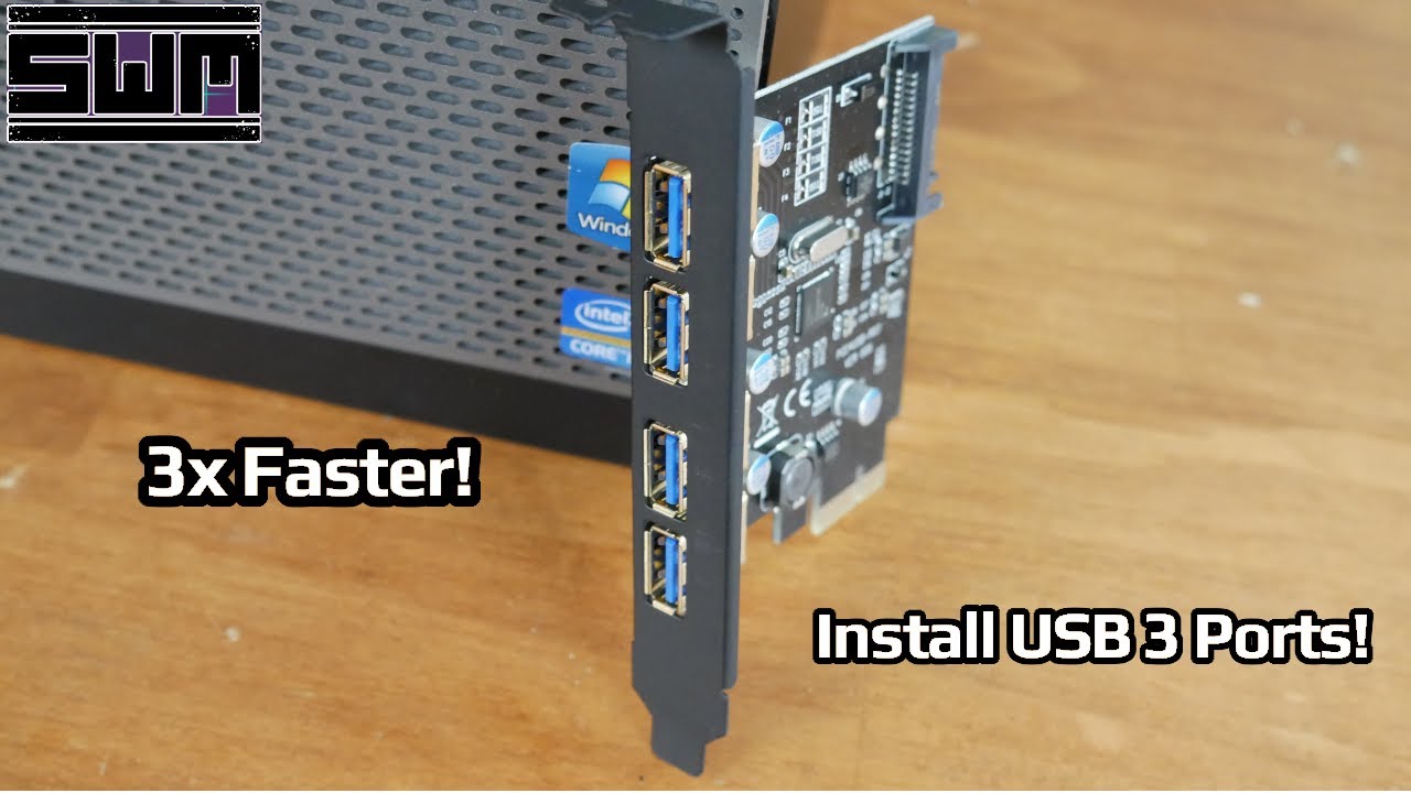 Add usb 3 0 ports to your old computer youtube