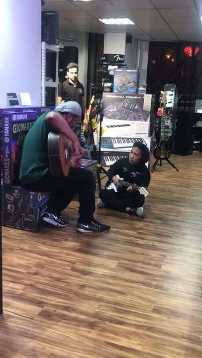 Famous guitarist in Oman