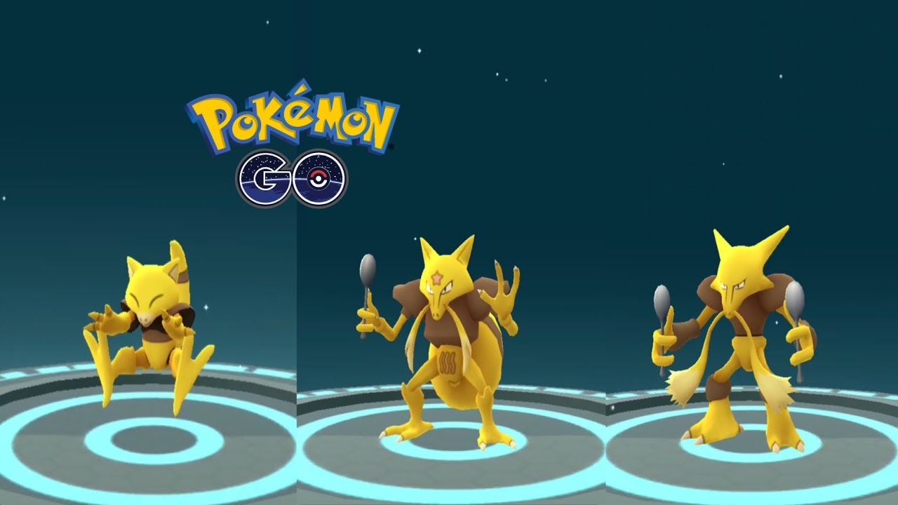 Abra, Kadabra e Alakazam  Pokémon GO Brasil Amino