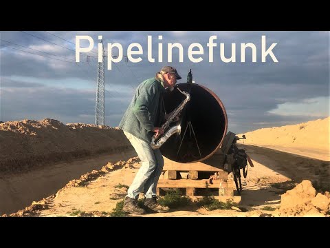 Doğal gecikme olarak boru hattı kullanan saksafon reçeli PIPELINEFUNK (concert) Armin Küpper