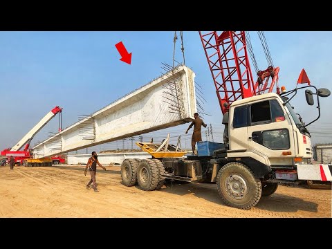 Extremely Dangerous World’s Biggest Load Transported By Road | Bridge Crane Build