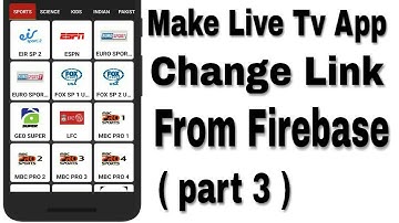 How To Make Live TV App in Kodular | Change Link From Firebase ( Part 3 ) App Creator