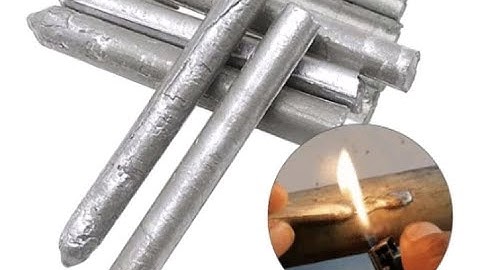 Que hàn thiếc hàn sắt rất tiện dụng chỉ cần hơ qua lửa là hàn được hàng như video