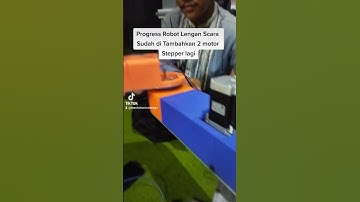 Progress Robot Lengan Scara ada tambahan 2 motor stepper #fyp #mechanical #mechanic #tech #3d