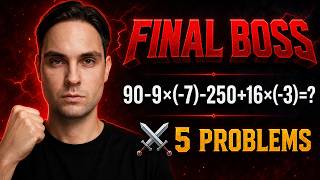 Multi-Step Problems With Negative Numbers (Final Boss)