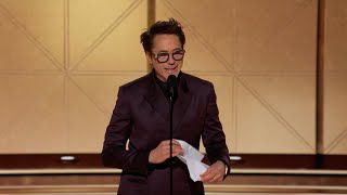 Robert Downey Jr Wins Best Supporting Male Actor – Motion Picture I 81st Annual Golden Globes Resimi