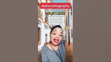 Sun Line: Astrocartography #astrology