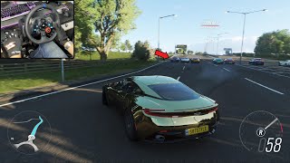 Aston Martin DB11 | Forza Horizon 4  (Steering Wheel Gameplay) | g29 screenshot 1