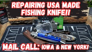 Mail Call and Repairing a USA Made Vintage Fishing Knife!